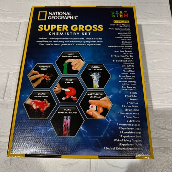 New National Geographic Super Gross Chemistry Set, STEM - Picture 5 of 11